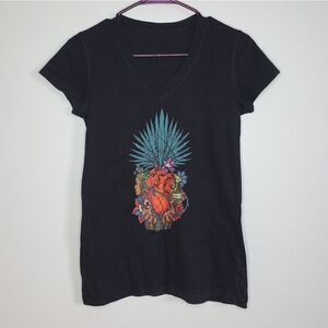 Mi Campo Tequila S T Shirt V Neck Mexico Agave Fitted